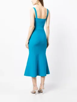 Rebecca Vallance Alma Knit Midi Dress Blue Size M / AU 8 for rent on The Volte - image 3