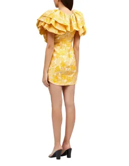 Acler Beston Mini Dress Yellow Size 8 for rent on The Volte - image 4
