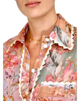 Zimmerman Cira Top and Pant Set Multi-colored Size 0P-1/ Au 6-10 for rent on The Volte - image 3