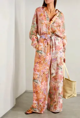 Zimmerman Cira Top and Pant Set Multi-colored Size 0P-1/ Au 6-10 for rent on The Volte - image 1