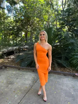 Kookaï Bambi Midi Dress Orange Size 34 / AU 6 for rent on The Volte - image 8