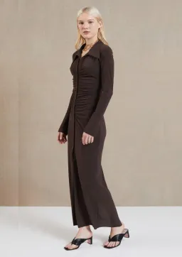Bec & Bridge Sylvia Maxi Dress Brown Size 10 for rent on The Volte - image 1
