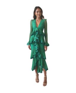 Nicola Finetti Maia Dress Green Size 8 for rent on The Volte - image 1