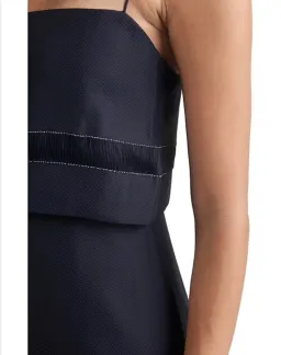 Dion Lee Float Slip Dress Navy Size AU 8 for rent on The Volte - image 4