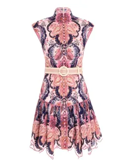 Zimmermann Laurel Flared Mini Dress Floral Size 3 / AU 14 for rent on The Volte - image 3