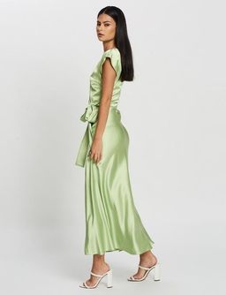 Bec & Bridge Apple Eyes Midi Dress Green Size 8 for rent on The Volte - image 3