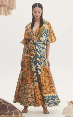 Alemais Archie Wrap Dress Multi Size 14 for rent on The Volte - image 4