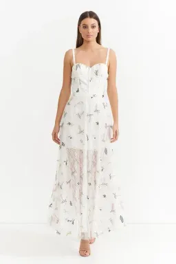 Asilio Botanical Crush Bra Dress White Size 12 for rent on The Volte - image 1