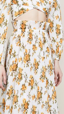 Zimmermann Golden Plisse Skirt for rent on The Volte - image 3