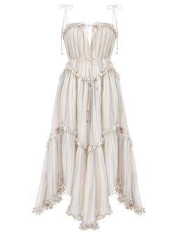 Zimmermann Bowie Floating Stripe Dress Size 8 for rent on The Volte - image 1