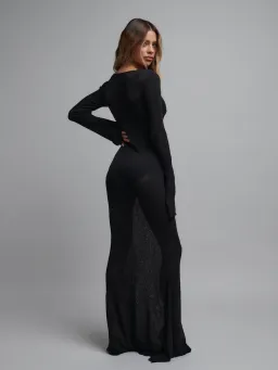 Bayse Brand Danita Maxi Dress Black Size M / 10 for rent on The Volte - image 3