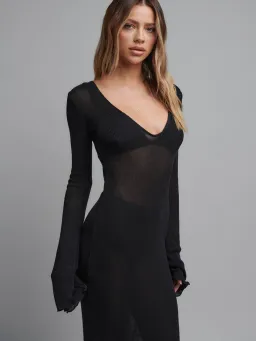 Bayse Brand Danita Maxi Dress Black Size M / 10 for rent on The Volte - image 2