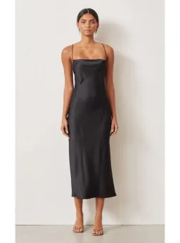 Bec & Bridge Seraphine Lace Up Midi Dress Black Size AU 8 for rent on The Volte - image 1