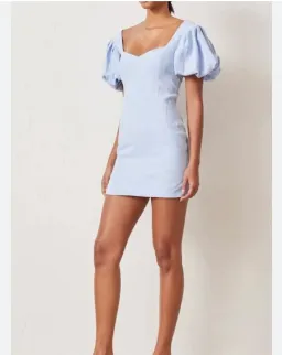 Bec & Bridge Anika Mini Dress Blue Size 10  for rent on The Volte - image 2