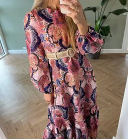 Zimmermann The Laurel Billow Emb Midi Dress in Navy Baroque Floral Size 2 /Au 12 for rent on The Volte - image 3