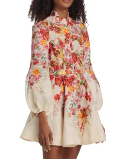 Zimmermann The Wonderland Buttoned Mini in Elka Poppy Ivory Size 1 /Au 10 for rent on The Volte - image 4