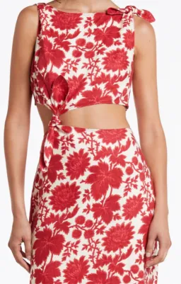 Sir the Label Cinta Knot Dress Valentina Print Size 0 / AU 6  for rent on The Volte - image 2