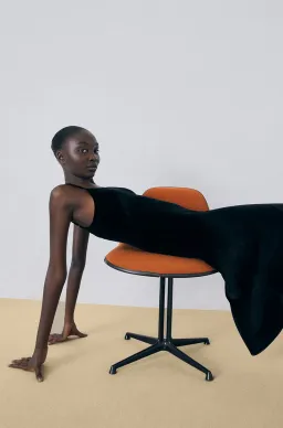 Silk Laundry Black Velvet 90's Slip Dress Black Size 12 for rent on The Volte - image 2