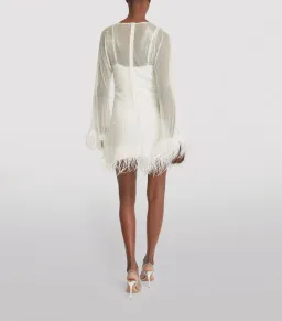 Rachel Gilbert Axel Mini Dress Ivory Size 1 / AU 8 for rent on The Volte - image 2