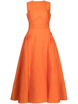 Rachel Gilbert Sophia Dress Orange Size AU 6 for rent on The Volte - image 4