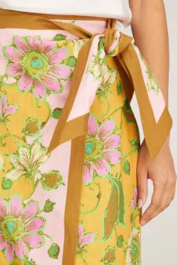 Alemais Winnie Wrap Sarong Skirt Floral Size S / Au 8 for rent on The Volte - image 9