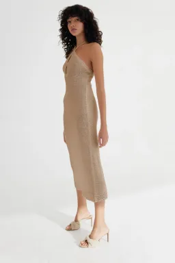 Significant Other Saoirse Midi Dress Biscuit Size 6 for rent on The Volte - image 2