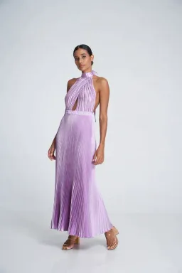 Lidee Renaissance Slit Gown Violet Size 6 / XS for rent on The Volte - image 1