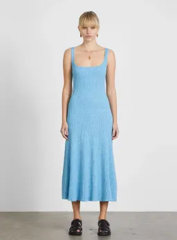 Anna Quan Dido Midi Dress Blue Size 6 for rent on The Volte - image 1
