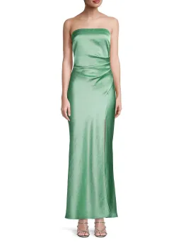 Bec & Bridge Symone Strapless Dress Moss Green Size 8 for rent on The Volte - image 2