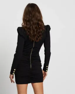 Bec & Bridge Total Eclipse Long Sleeve Mini Dress Black Size AU 10 for rent on The Volte - image 4