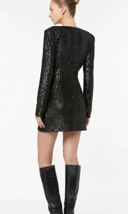 Manning Cartell Before Pop Long Sleeve Mini Dress Black Size XS / AU 6 for rent on The Volte - image 3