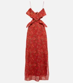 Sir the Label Allegra Frill Maxi Dress Red Size 0 / AU 6  for rent on The Volte - image 5