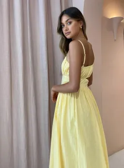 By Nicola Romantica Dress Yellow Size AU 8 for rent on The Volte - image 2