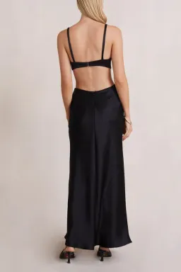 Bec & Bridge Felix V Maxi Dress Black Size AU 8 for rent on The Volte - image 3