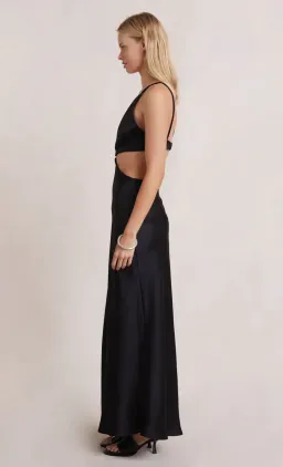 Bec & Bridge Felix V Maxi Dress Black Size AU 8 for rent on The Volte - image 2