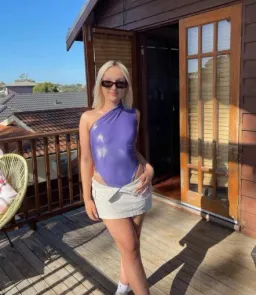 Cou Coo Acai Bodysuit Purple Size AU 8 for rent on The Volte - image 1