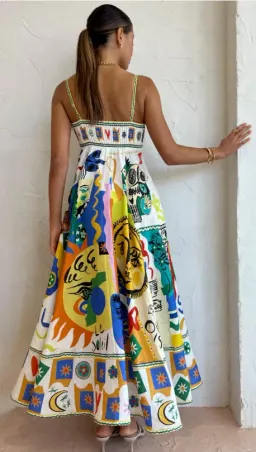 Alemais Soleil Sundress Multi-colored Size AU 10 for rent on The Volte - image 2