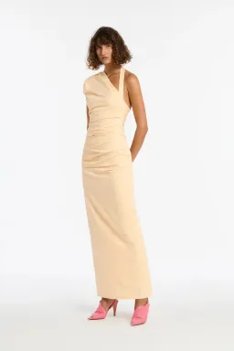 Sir The Label Giacomo Gathered Gown in butter Size 8 / SIZE 1 for rent on The Volte - image 3