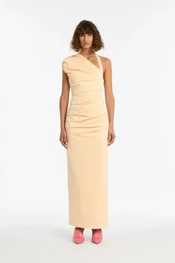 Sir The Label Giacomo Gathered Gown in butter Size 8 / SIZE 1 for rent on The Volte - image 1