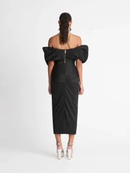 Sheike Galleria Bow Top & Skirt Set Black Size AU 10 for rent on The Volte - image 2