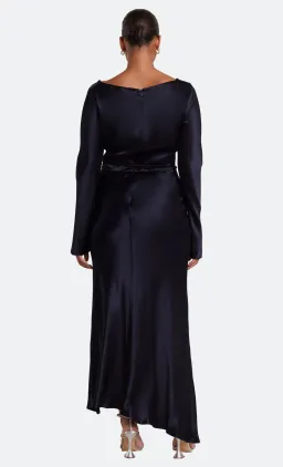 Bec & Bridge Moon Dance Long Sleeve Cowl Navy Dress Size 18 for rent on The Volte - image 2