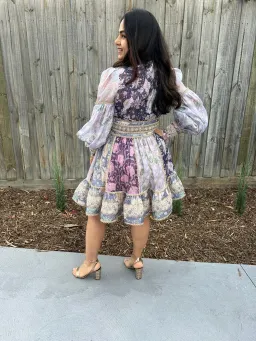 Zimmermann Celestial Mini Dress Multicolor Size 3 / Au 12-14 for rent on The Volte - image 4