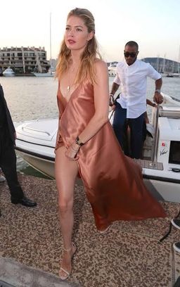 Michelle Mason Silk Satin Wrap Gown - Marine for rent on The Volte - image 6