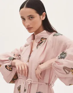 Alemais Vacay Shirtdress Midi Dress Primrose Pink Size AU 14 for rent on The Volte - image 4