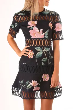 Keepsake Whispers Dress Navy Garden Floral Size M/Au  10 for rent on The Volte - image 6