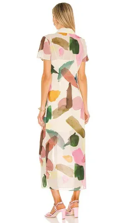 Song of Style Holland Midi Dress Multi Size 6  for rent on The Volte - image 3