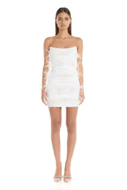 Eliya the Label Tiffany Mini Dress White Size 6 / XS for rent on The Volte - image 1