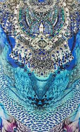 Camilla Moondance Strapless Long Dress with Frill Print Size 8 for rent on The Volte - image 5