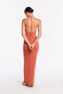 Sir the Label Nadja Midi Dress Coral Pink Size AU 6 for rent on The Volte - image 5