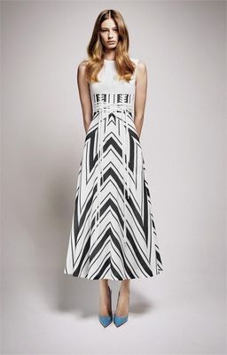 Alex Perry Carter Midi Dress Print Size 8 for rent on The Volte - image 1